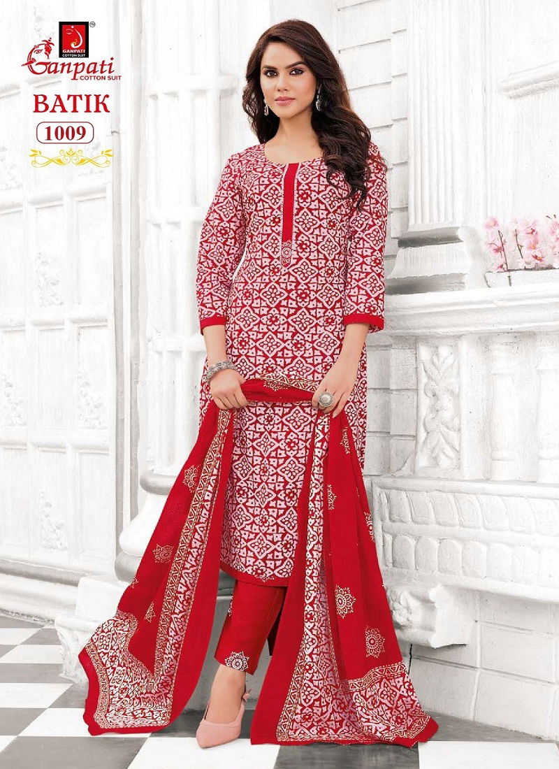 Batik Vol 10 By Ganpati Printed Cotton Kurti With Bottom Dupatta Orders In India
